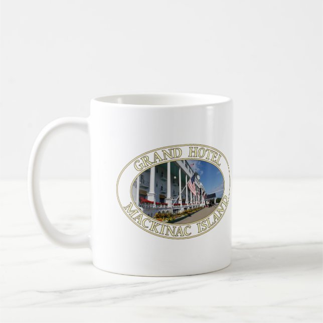 Grand Hotel on Mackinac Island, Michigan Coffee Mug (Left)