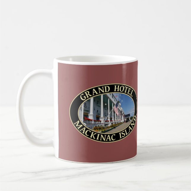 Grand Hotel on Mackinac Island, Michigan Coffee Mug (Left)