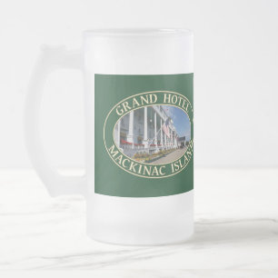 Grand Hotel on Mackinac Island, Michigan Frosted Glass Beer Mug
