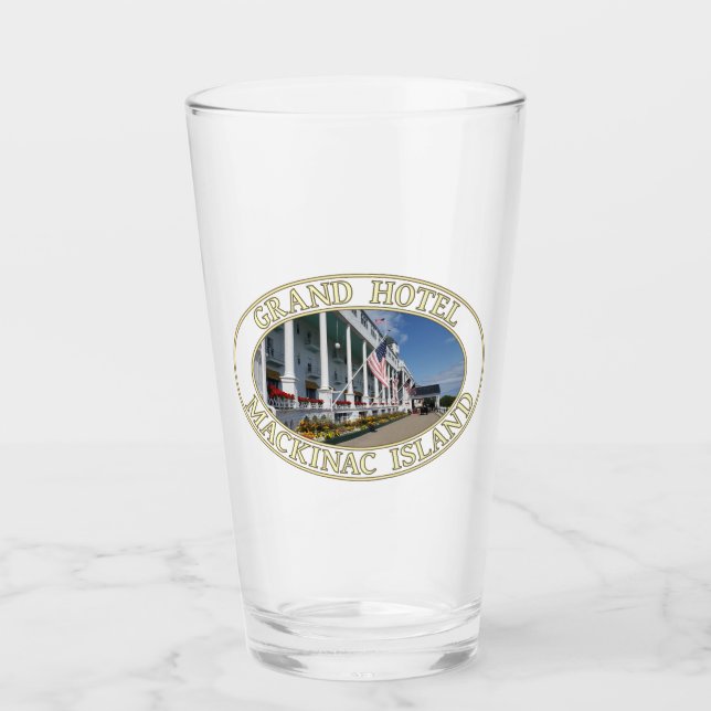 Grand Hotel on Mackinac Island, Michigan Glass (Front)