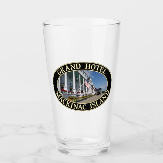 Grand Hotel on Mackinac Island, Michigan Glass (Front)