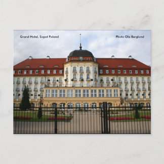 Grand Hotel, Sopot Poland, Photo ... Postcard