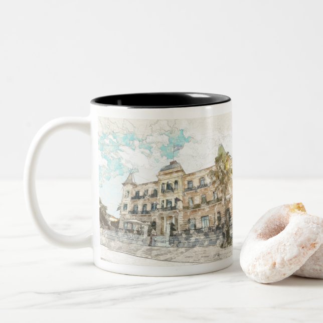Grand Hotel Spetses Coffee Mug – Poseidonion Grand (With Donut)
