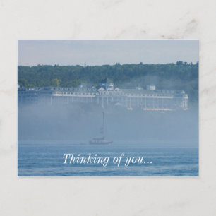 Grand Hotel Through The Fog Postcard