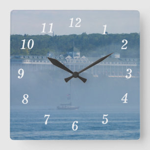 Grand Hotel Through The Fog Wall Clock
