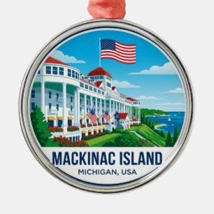 Grand Hotel USA Metal Tree Decoration