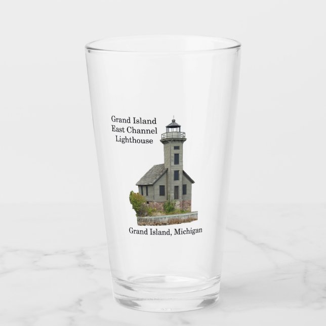 Grand Island East Channel Lighthouse glass (Front)