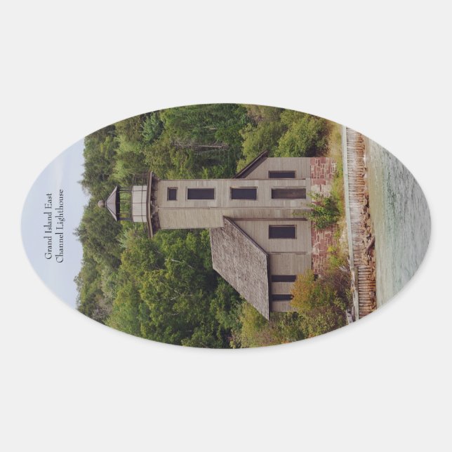 Grand Island East Channel Lighthouse sticker (Front)
