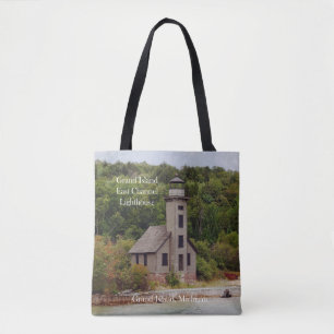 Grand Island East Channel Lighthouse tote bag