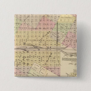 Grand Island, Nebraska 15 Cm Square Badge