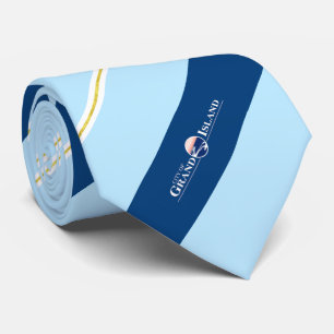 Grand Island (Nebraska) city flag Neck Tie
