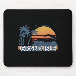 Grand Isle Louisiana Men Women Vacation Summer Mouse Mat