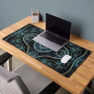 Grand Julian Fractal Mandala Art Desk Mat