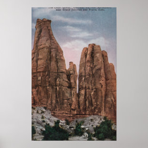 Grand Junction, CO - View of CO National Monumen Poster