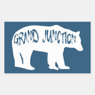 Grand Junction Colorado Bear Rectangular Sticker