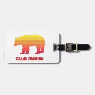 Grand Junction Colorado Rainbow Bear Luggage Tag