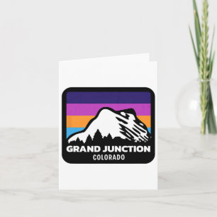 Grand Junction Colorado Skiing Snowboarding Family Card