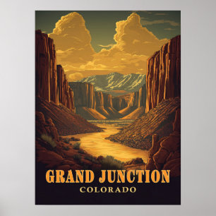 Grand Junction, Colorado Vintage   Poster