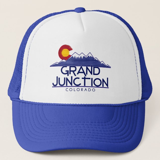 Grand Junction Colorado wood mountains hat (Front)