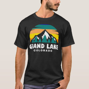 Grand Lake CO Mountain Retro Hiking novelty  T-Shirt