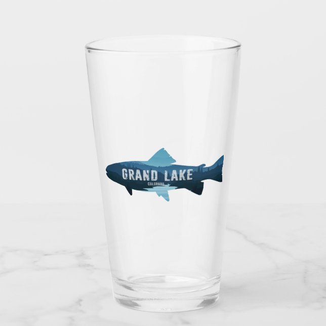 Grand Lake Colorado Fish Glass (Front)