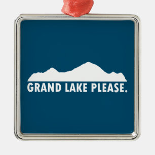 Grand Lake Colorado Please Metal Tree Decoration
