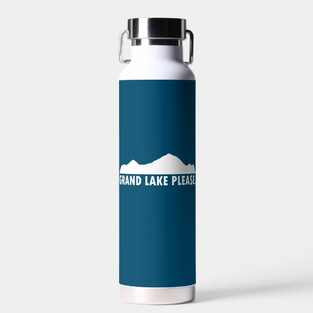 Grand Lake Colorado Please Water Bottle (Front)