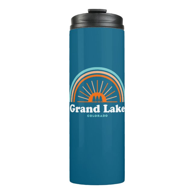 Grand Lake Colorado Rainbow Thermal Tumbler (Front)