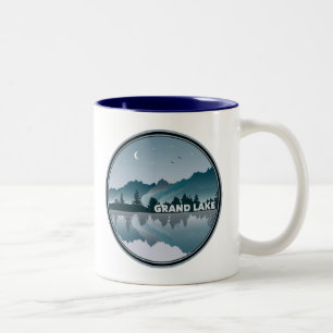 Grand Lake Colorado Reflection Two-Tone Coffee Mug