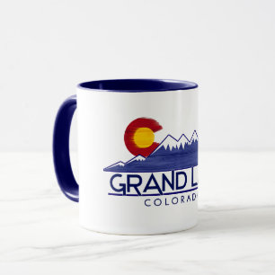 Grand Lake Colorado wood mountains mug