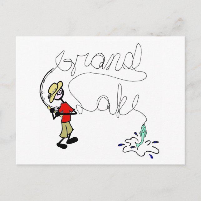 Grand Lake Fishing Postcard (Front)