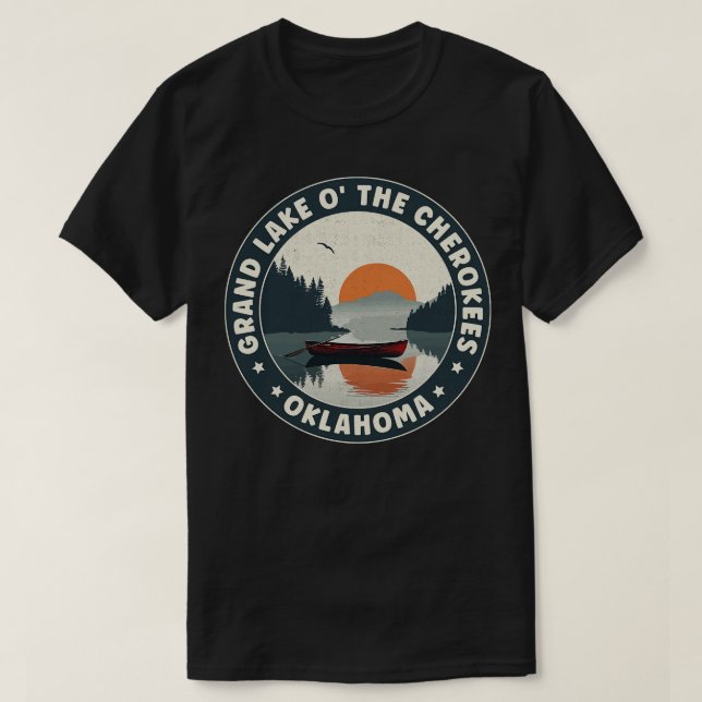 Grand Lake o the Cherokees Oklahoma T-Shirt (Design Front)