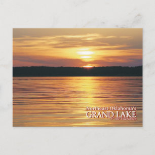 Grand Lake Oklahoma post card sunset