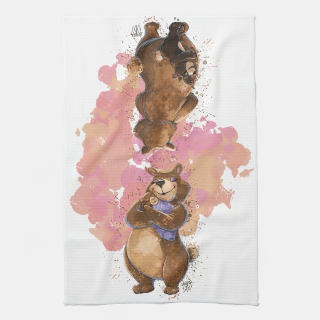 Grand Mama Bear Tea Towel (Vertical)