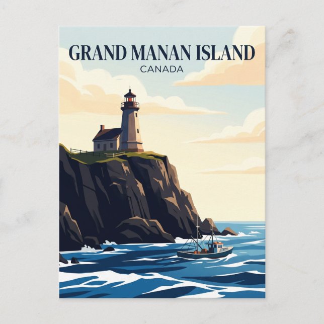 Grand Manan Island Canada Postcard (Front)