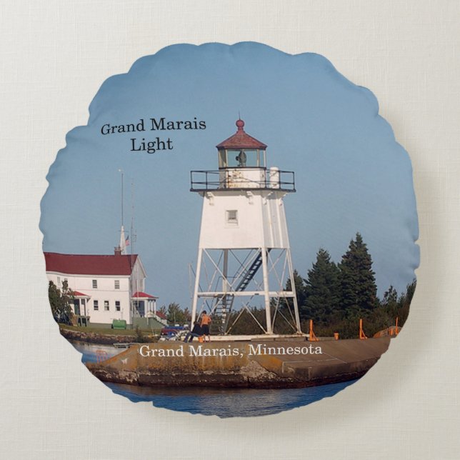 Grand Marais Light round pillow (Front)