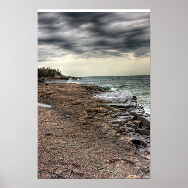Grand Marais Shoreline Poster (Front)