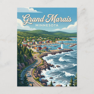Grand Marais USA Postcard