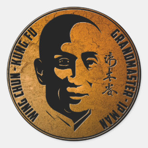 Grand Master Ip Man - Wing Chun Kung Fu Classic Round Sticker