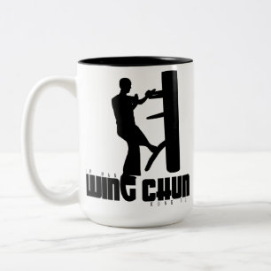 Grand Master - Ip Man "Wing Chun" Wooden Dummy Two-Tone Coffee Mug