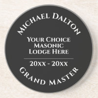 Grand Master Masonic Coaster