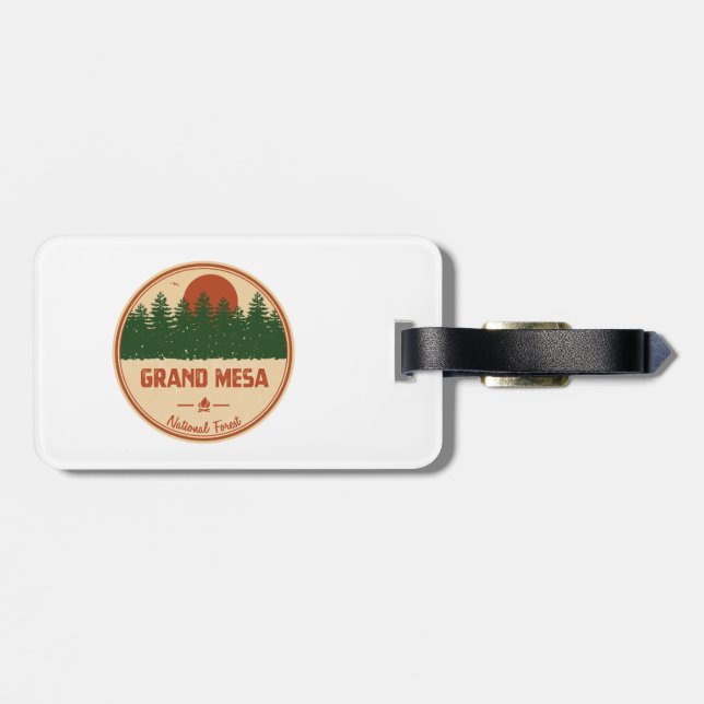 Grand Mesa National Forest Luggage Tag (Back Horizontal)