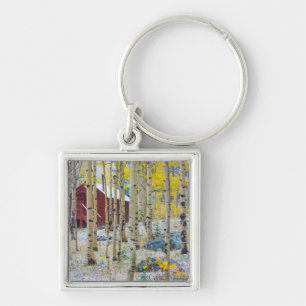 Grand Mesa Solitary cabin in a forest Key Ring