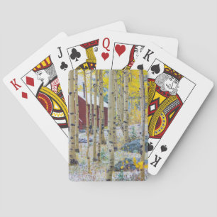 Grand Mesa Solitary cabin in a forest Playing Cards