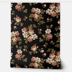 Grand Millennial Botanical Roses Summer Garden 1 Wallpaper