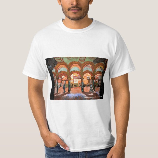 Grand Mosque, Cordoba, Spain on a T-Shirt (Front)