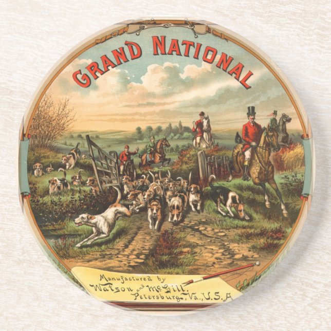 Grand National Fox Hunt - Cigarette Advertising Tr Coaster (Front)
