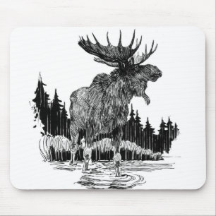 Grand Old Moose Mouse Mat