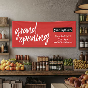 Grand Opening Advertisement - Add Logo and Details Banner