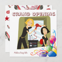 Grand Opening Beauty Salon Card Invitation